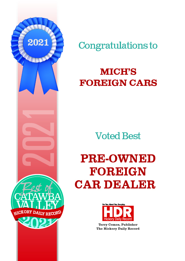 Michs Foreign Cars Award